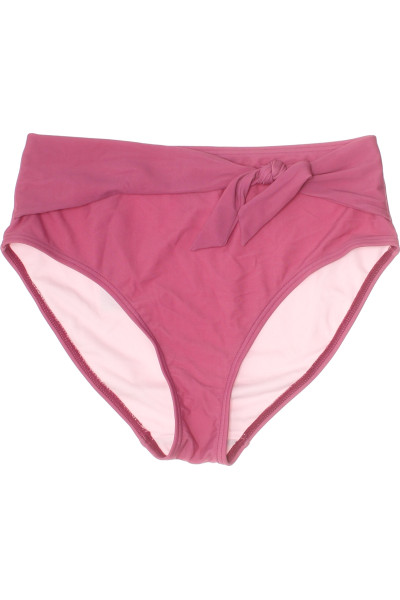 Stylové Dámské Plavkové Kalhotky S Mašlí Fuchsiová Pink - Letní Trend