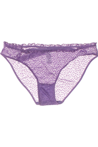 Elegantní Krajkové Kalhotky Purple Lace V Fialové S Průsvitnými Detailemi