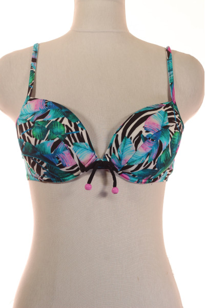 Tropický Vzor Dámské Bikini Podprsenka S Push-up Efektem Pro Léto