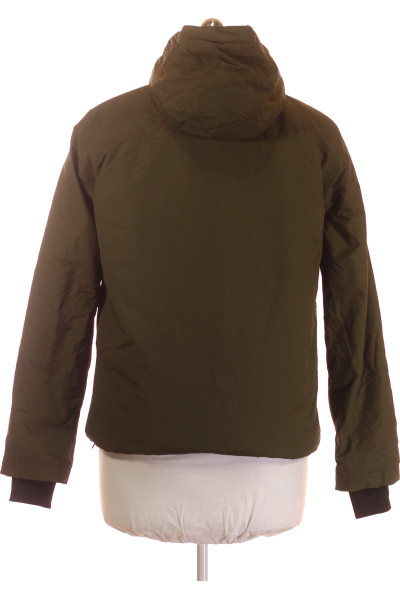 URBAN CLASSICS jarní bunda nylon stylová khaki s kapucí pro volný čas