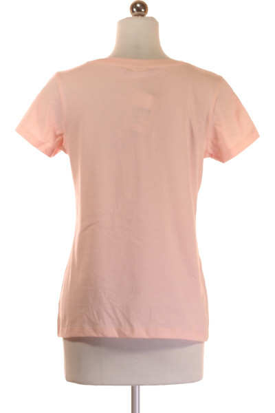 AJC lehké letní tričko s veselým slunečním potiskem, růžové
