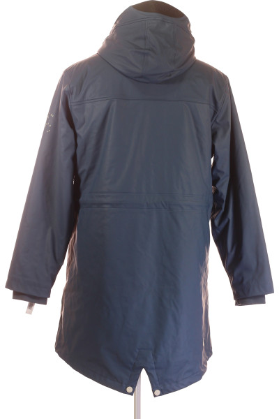 NAVAHOO Dámský modrý trenčkot s kapucí a podšívkou, Polyester