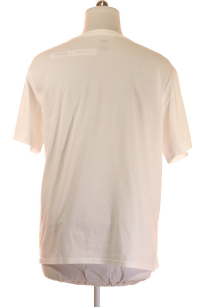 LEVIS Pánské bílé bavlněné tričko, jednoduchý střih, na léto