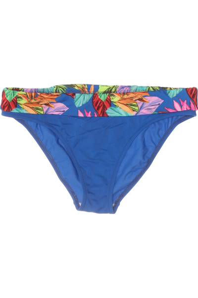 Tropické Bikini Kalhotky Azure Modrá S Vysokým Pasem Pro Letní Plavání