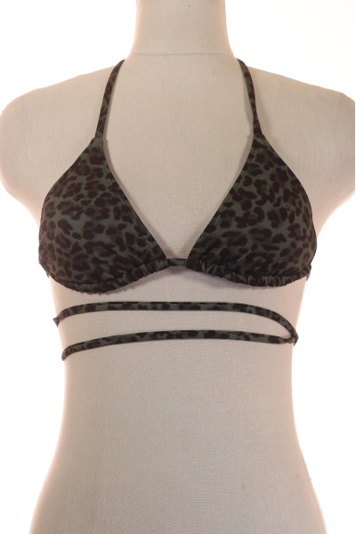 Stylový Leopardí Bikini Top S Průstřihy Pro Letní Dovolenou