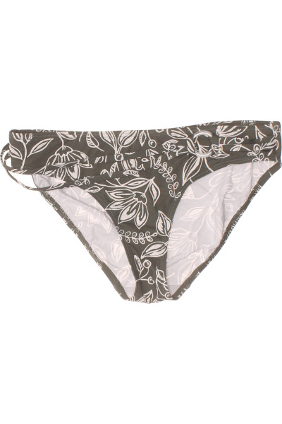 Elegantní Černobílé Květinové Bikini Kalhotky Na Léto