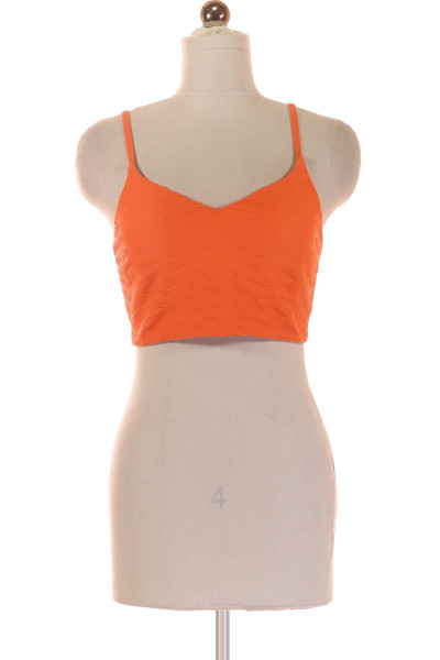 Žhavý Oranžový Plavkový Top S Texturou - Letní Must-have