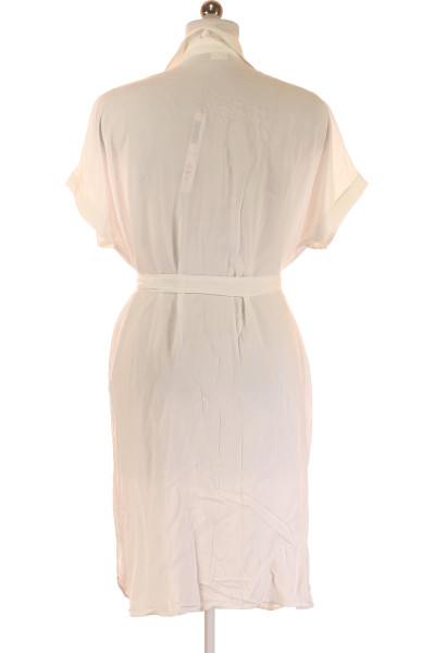 Lascana Letní páskové šaty s knoflíkovou légní a vázáním