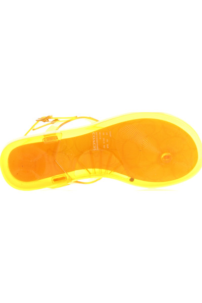 Letní PVC Sandály v Žluté Coach - Ploché, Elegantní na Přezku