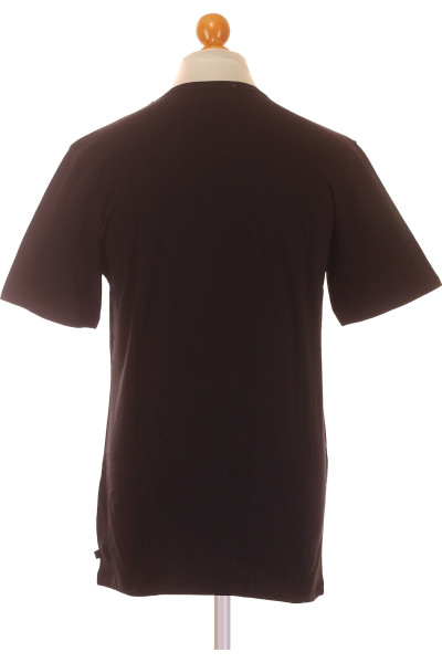 H.I.S Pánské bavlněné tričko s elastanem pro volný čas, tmavě hnědé