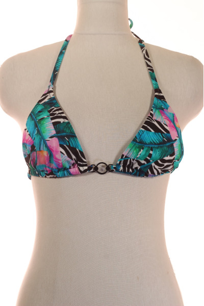 Tropický Halterneck Bikini Top Letní Styl Pro Plážové Dovolené