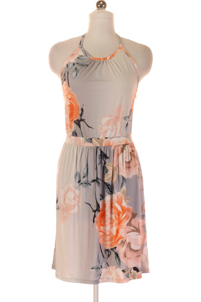 Letní šifonové šaty Melrose S Květinovým Vzorem A Volánky