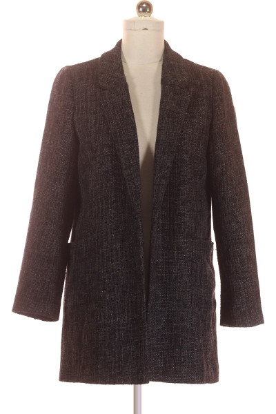 ONLY Krátký Dámský Kabát S Texturou V Melírované Šedé, Podzimní Střih