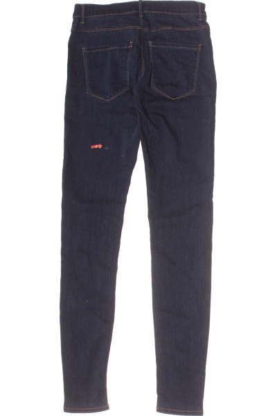 Úzké slim fit džíny ONLY modré s vysokým pasem, elastické
