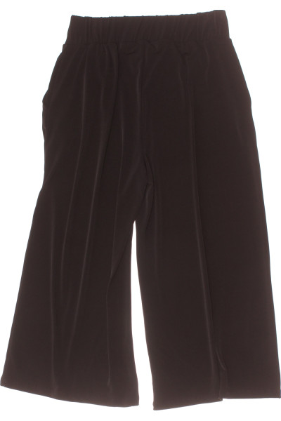 Lascana Elegantní Černé Capri Kalhoty s Širokými Nohavicemi pro Volný Čas