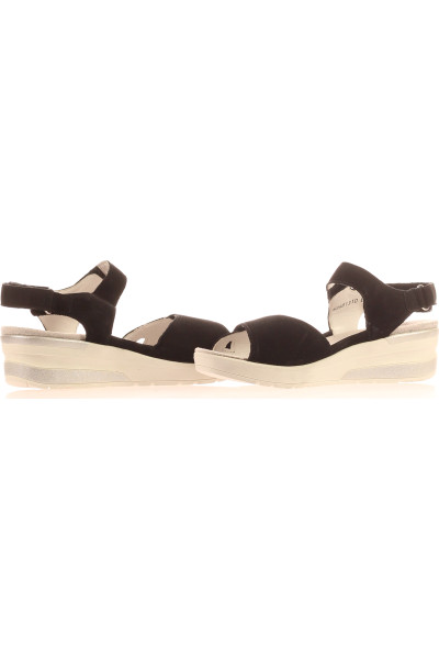 Vitaform Elegantní Kožené Sandály s Pohodlnou Stélkou Černé