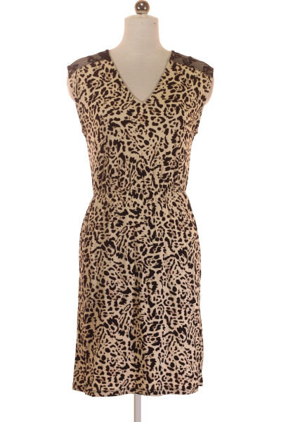 Letní šaty Melrose S Leopardím Vzorem A Krajkou, Elegantní Střih