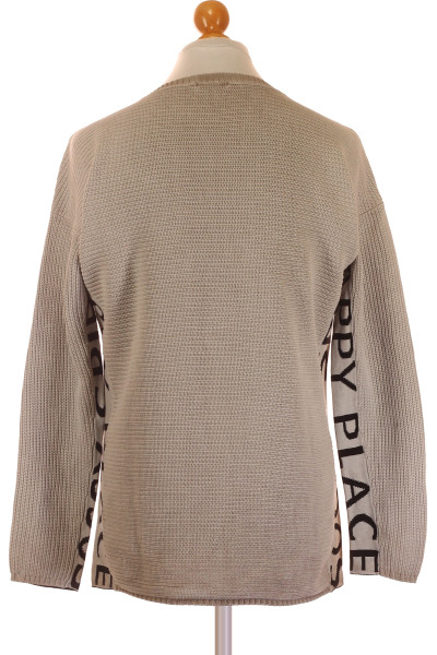 Pánský bavlněný svetr SOCCX s potiskem rukávů a pohodlným střihem