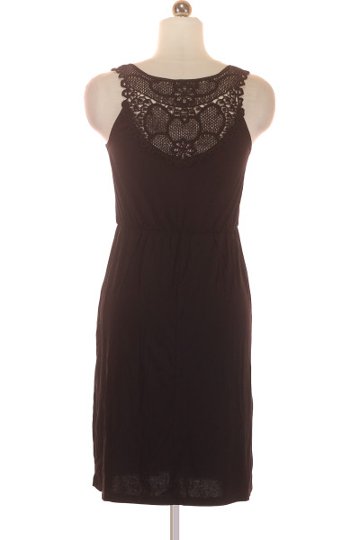 Letní šaty Melrose s krajkovými detaily, černé, elegantní střih