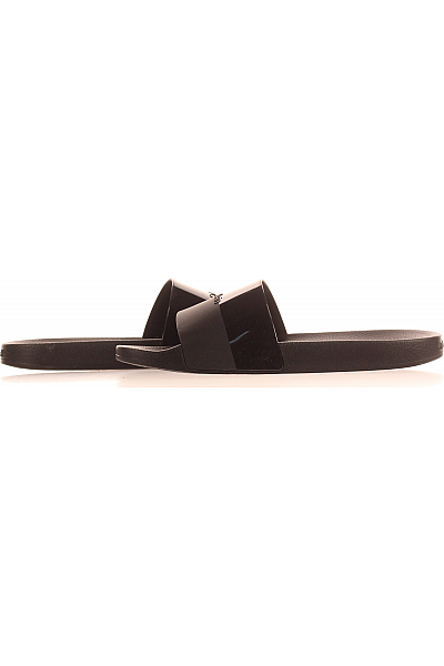 Calvin Klein Dámské Pantofle Černé PVC s Lesklým Designem na Léto