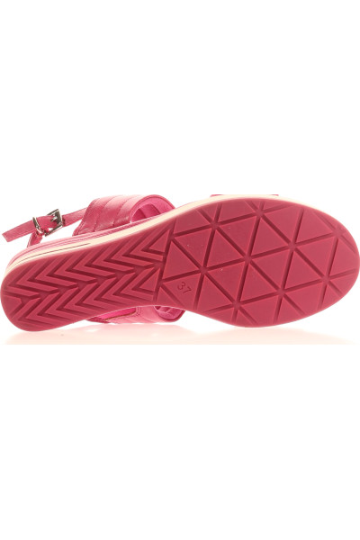MARCO TOZZI Platformové Sandály Růžové s Koženkovým Vzhledem