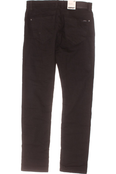 Blend Pánské bavlněné rovné džíny s elastanem, černé, univerzální