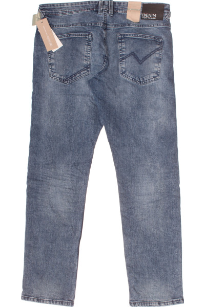 Pánské modré rovné džíny DENIM CO se strečem, ležérní styl