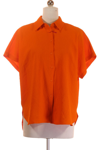 Společenská Dámská Košile Oranžová Vel.  36