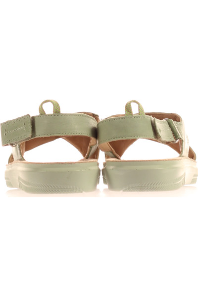 Kožené Letní Sandály Superfit Comfort Přezka Pastelově Zelené