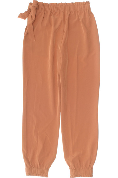 Elegantní Oranžové Culotte Kalhoty s Páskem pro Každou Příležitost