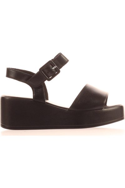 Kožené Platformové Sandály GABOR Černé, Letní Elegance