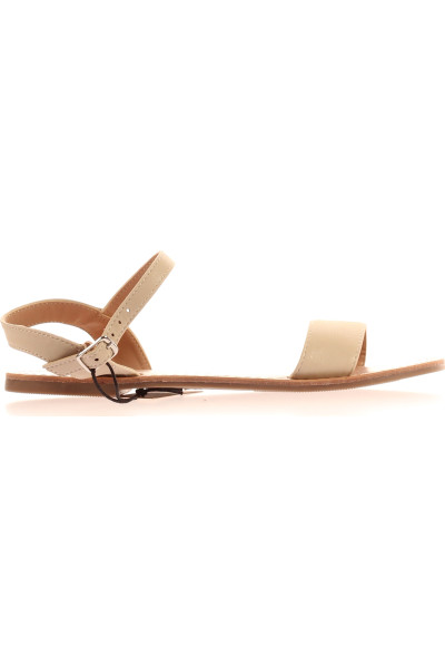 Letní sandálky pro dívky Koženkové AnnaField Elegantní Nude