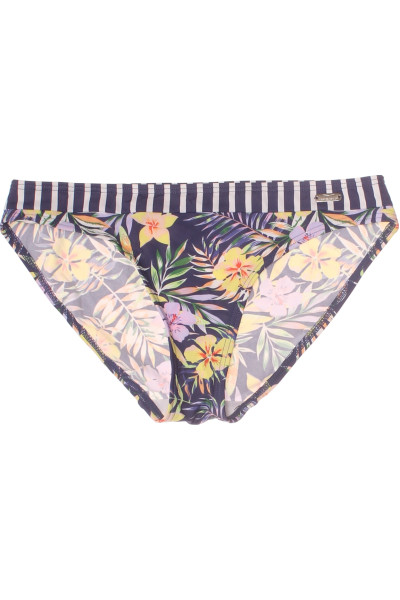 Venice Beach Květinové Bikini Kalhotky Tropický Vzor Komfortní Střih