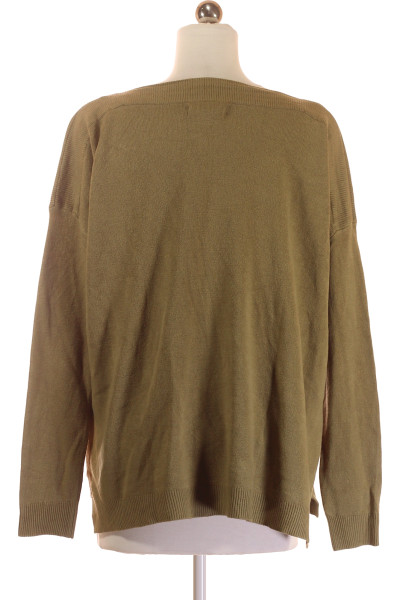 INSELHAUPTSTADT Dámský pletený pulovr Khaki volný střih podzim