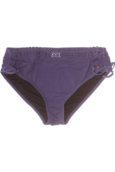 Dámské bikinové kalhotky s.Oliver s ozdobnou krajkou - fialové