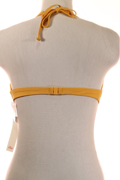 s.OLIVER Plavková podprsenka žlutá s elastanem na léto