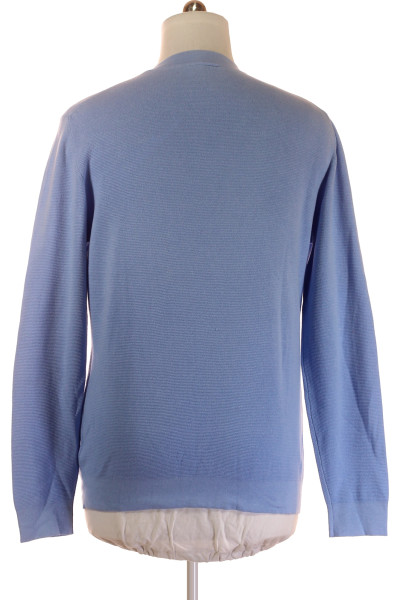 Pohodlný bavlněný pulovr pro muže v modré barvě - Každodenní nošení