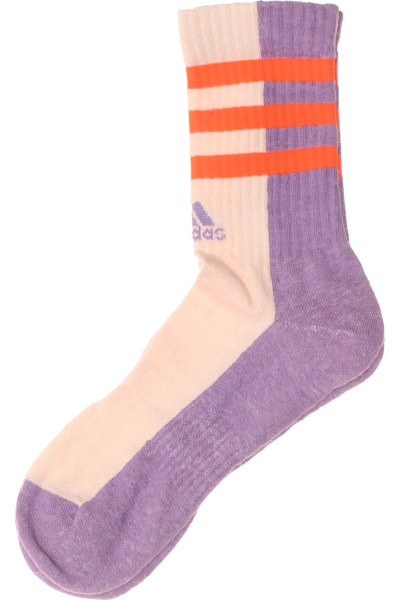Stylové Adidas Ponožky Proužkované Sportovní Unisex Purpurové