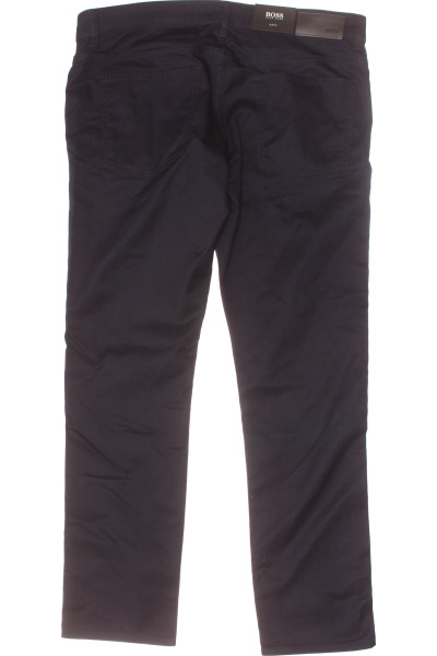 Hugo Boss rovné pánské džíny z bavlny v černé barvě, univerzální