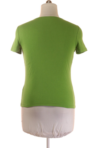 Montego Pohodlné Bavlněné Tričko Zelená Basic na Každý Den