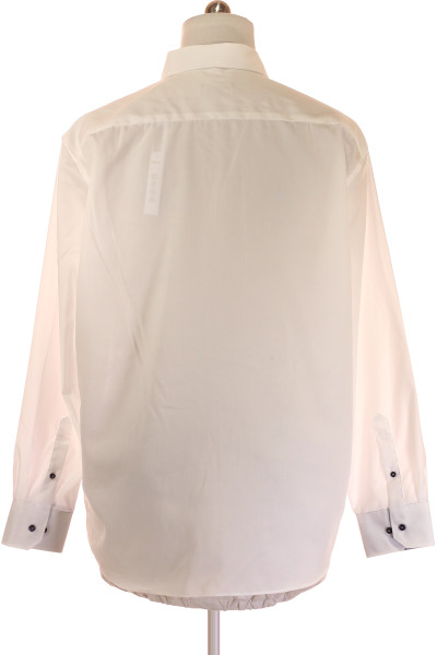 ETERNA Slim Fit Pánská Jednobarevná Košile z Bavlny na Léto