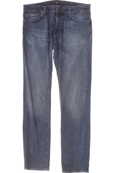 Rovné džíny Hugo Boss s elastanem, pohodlné, modré