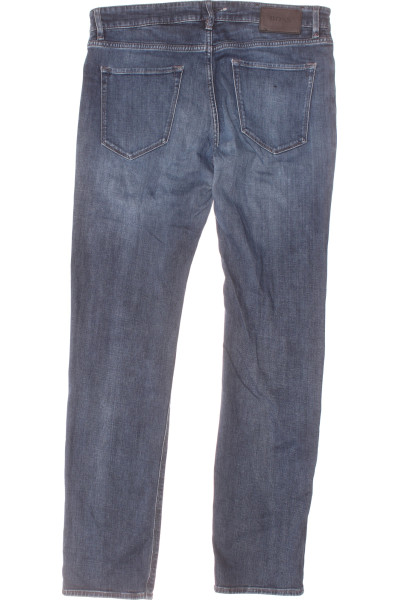 Rovné džíny Hugo Boss s elastanem, pohodlné, modré