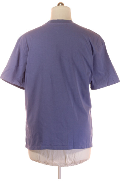 PEGADOR Pánské bavlněné tričko s logem Casual Fit modré