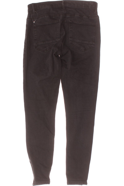 Skinny džíny ONLY černé s viskózou a zipem, univerzální střih