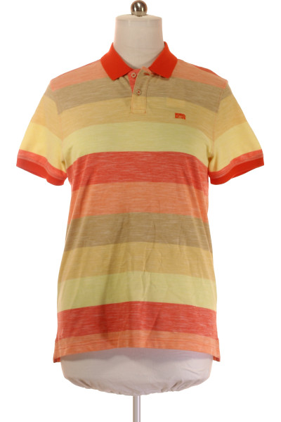 MC NEAL Pánské pruhované polo tričko Bavlněné s límečkem na léto