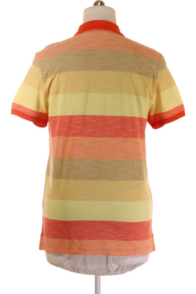 MC NEAL Pánské pruhované polo tričko Bavlněné s límečkem na léto