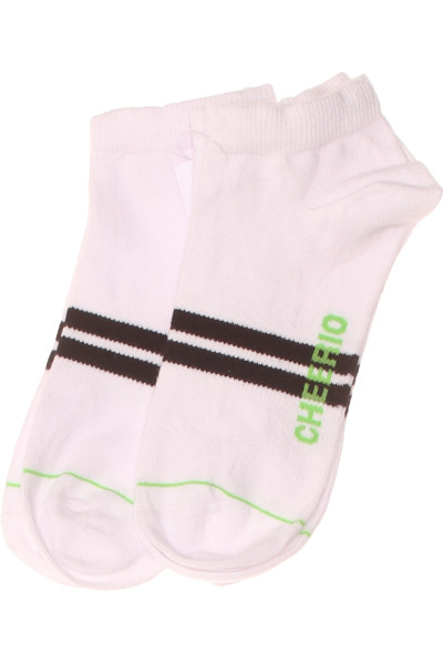 CHEERIO Nízké Sportovní Ponožky Bílé S Pruhy Na Běh A Fitness