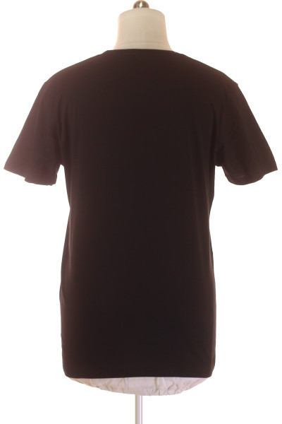 MC NEAL Pánské Bavlněné Šedé T-Shirt Volný Střih Casual Pro Každý Den