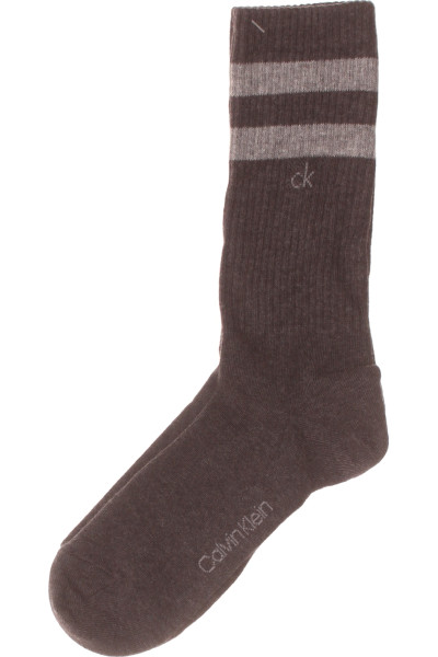 Pánské Pruhované šedé Zimní Ponožky Calvin Klein Pro Volný čas